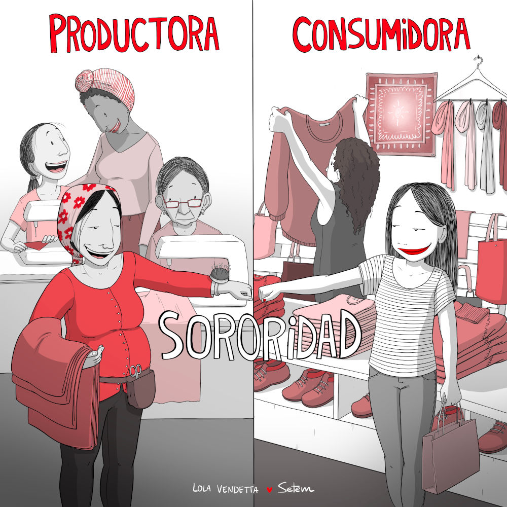 sororidad entre productoras y consumidoras