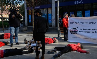 Activistas Campaña Banca Armada.