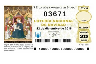 La lotería de navidad de SETEM MCM 03671