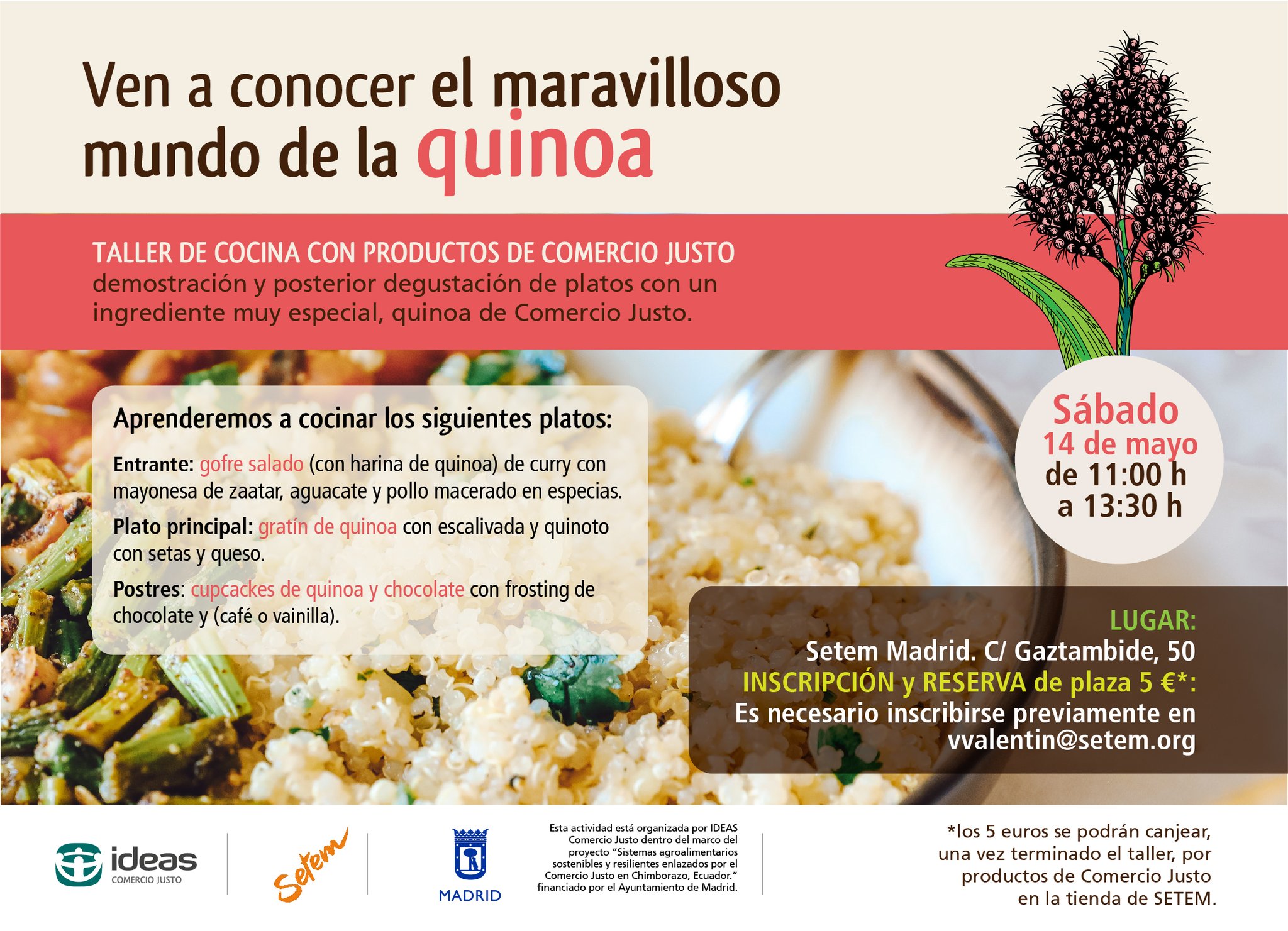 Taller quinoa Comercio Justo