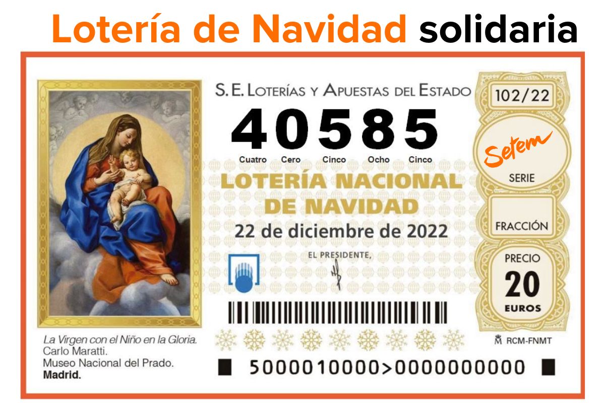 Lotería de Navidad solidaria con SETEM