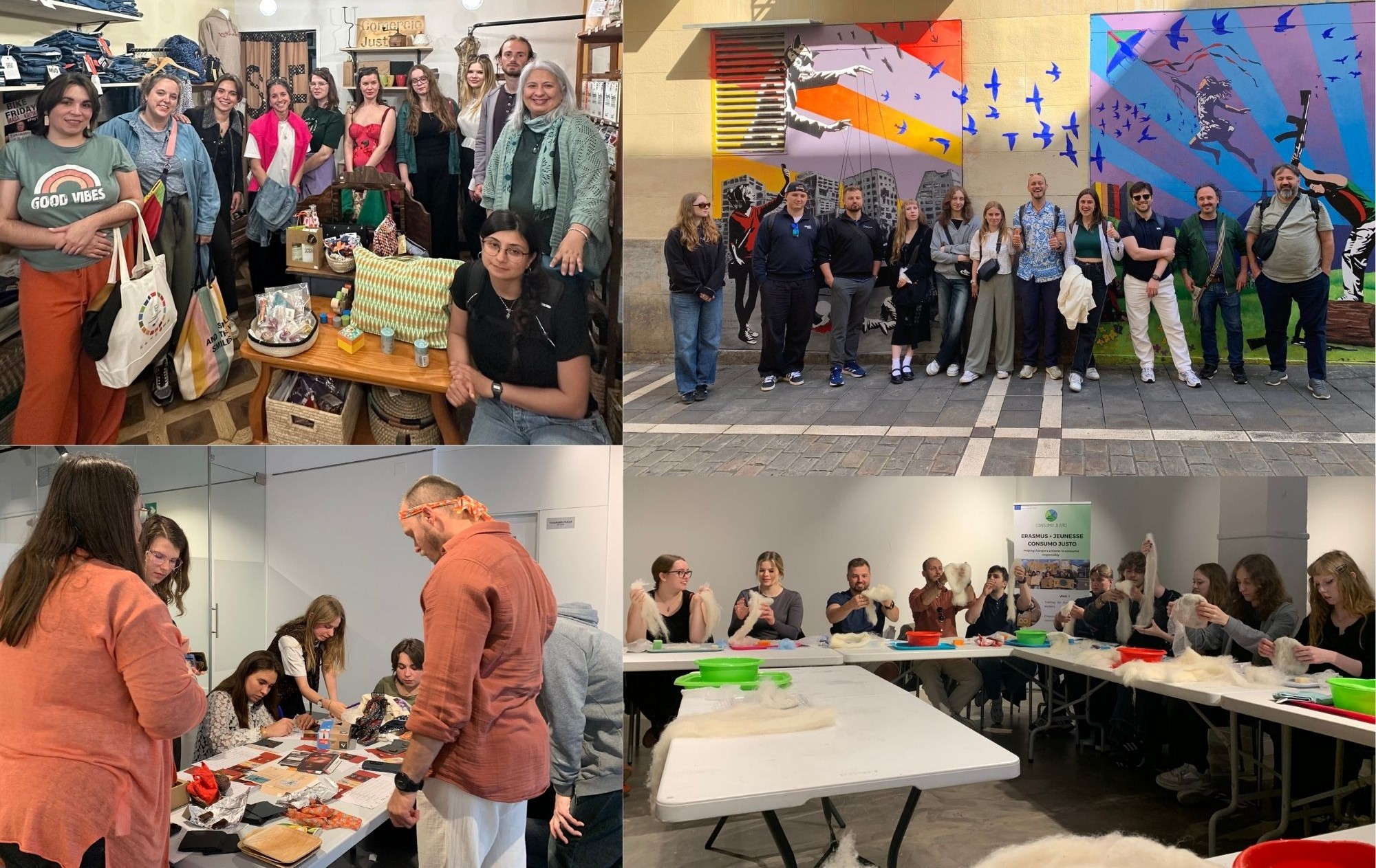 Actividades con el grupo internacional del proyecto europeo 