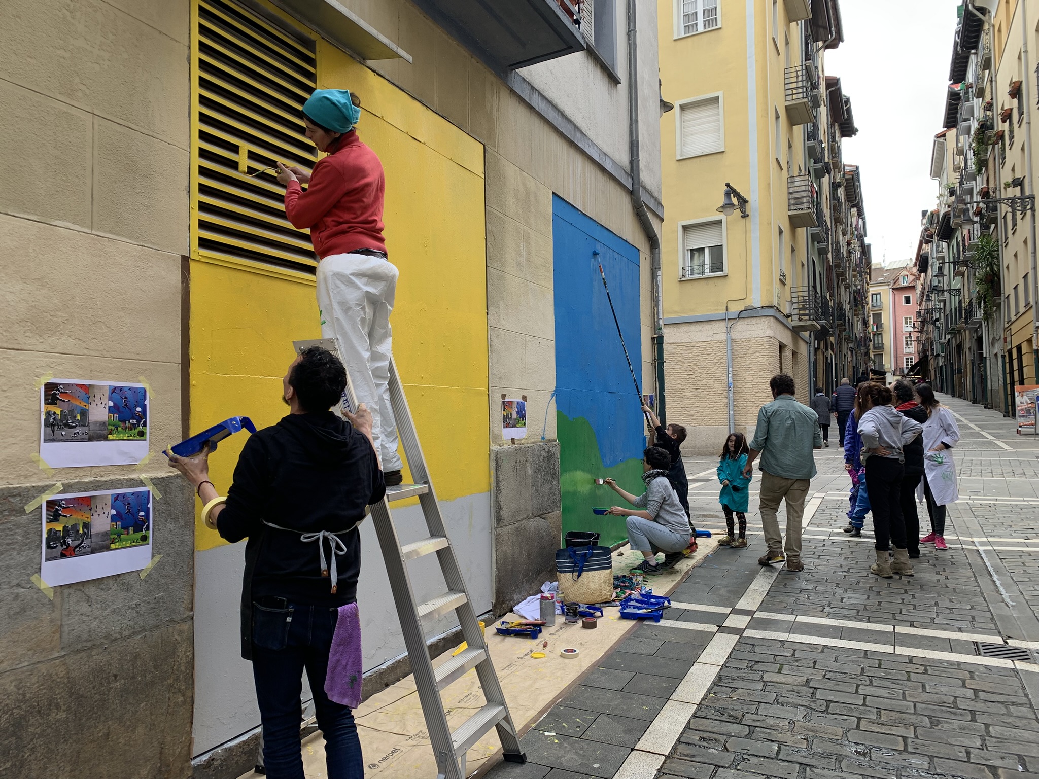 Mural en Calle Tejería - Casco Viejo - Pamplona/Iruña