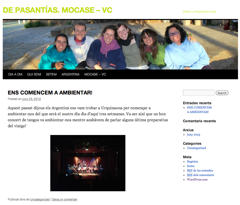 Bloc d'Argentina-Quimilí: http://depasantias.wordpress.com