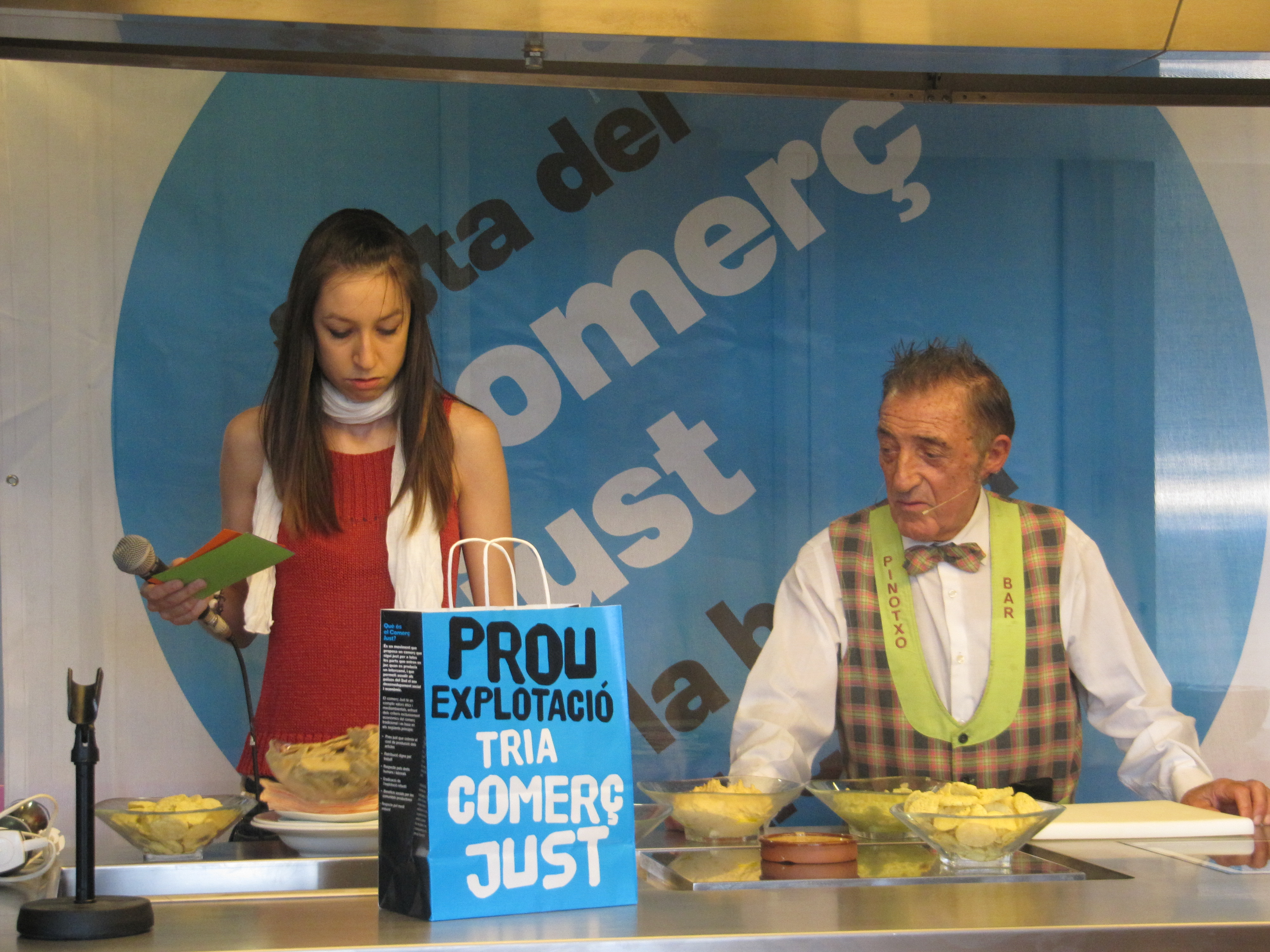 Inauguració de la Festa, amb el cuiner del popular bar Pinotxo
