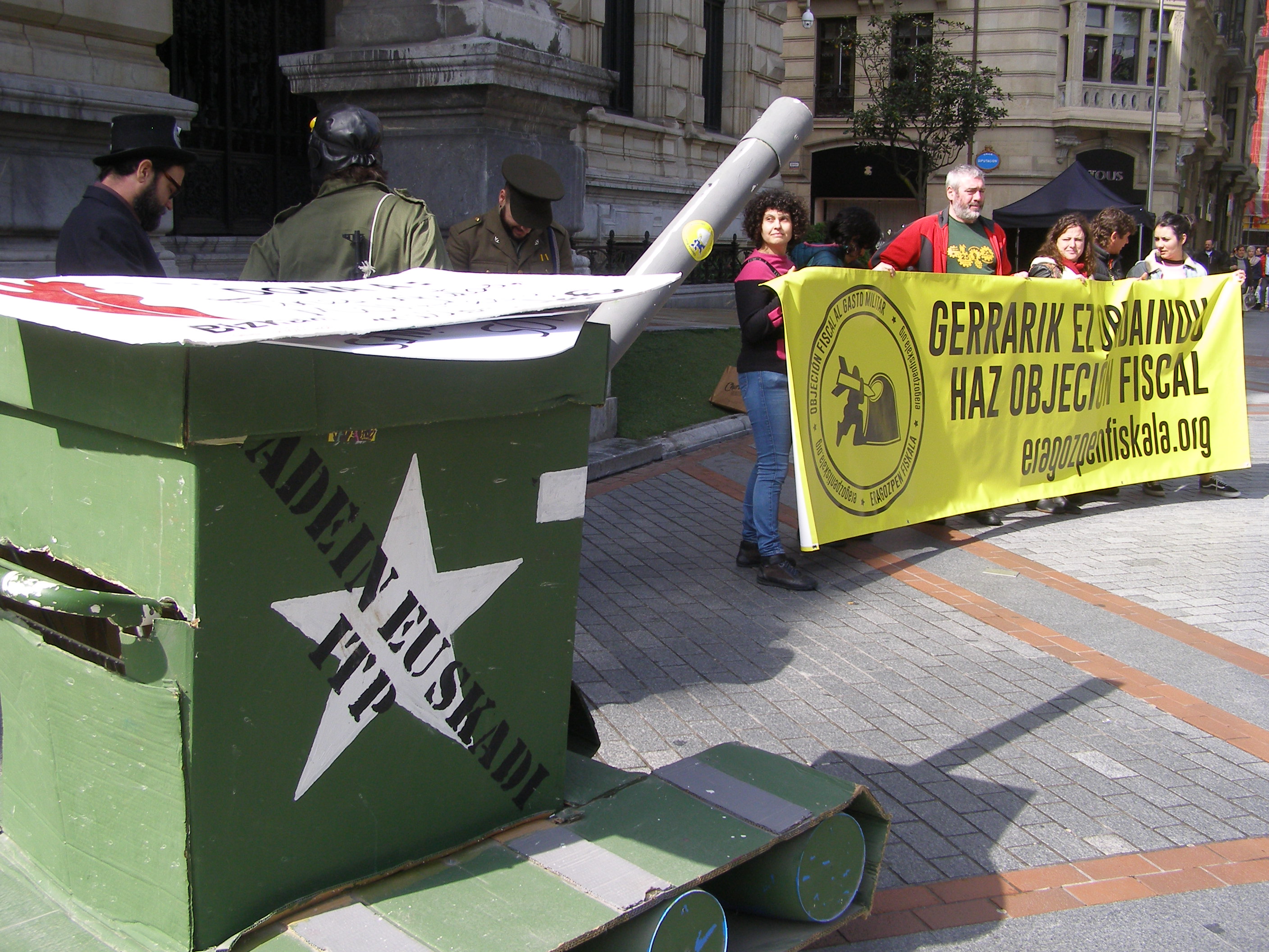 Acción de calle a favor de la objeción fiscal