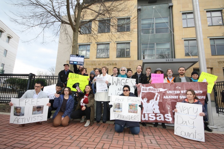 Concentración ante la Embajada de Bangladesh en Washington